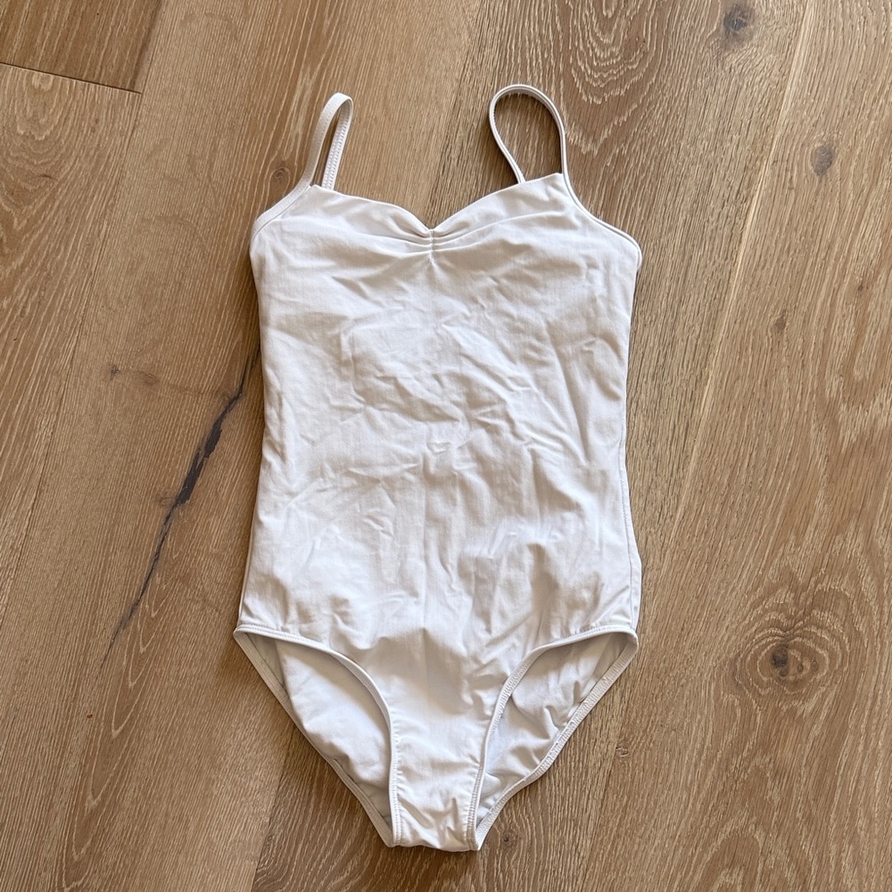 Kids White Dance Costume Leotard